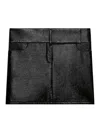 Courrèges Black Mini Skirt With Concealed Fastening And Pockets In Black