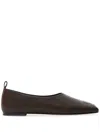 COURRÈGES MINIMAL LEATHER LOAFERS