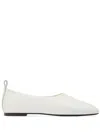 Courrèges Minimal Leather Loafers In White