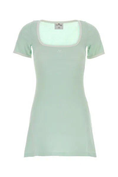 Courrèges Courreges Mint Green Cotton Dress