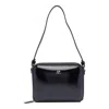 Courrèges Mirror Chained Cloud Bag In Black