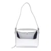 Courrèges Cloud Bag Metallic Removable Chain In Silver