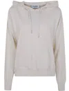 Courrèges Mix Viscose Knit Sweatshirt In Neutral