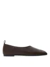 Courrèges Courreges Ist Leather Ballet Flats Women In Marrón