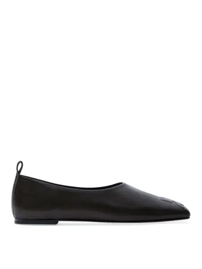 COURRÈGES MINIMAL LEATHER LOAFERS