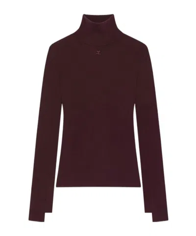 COURRÈGES COURRÈGES INTERLOCK MOCKNECK JUMPER