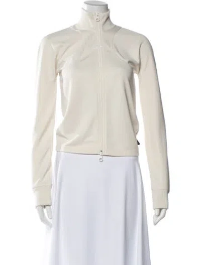 Pre-owned Courrèges Mock Neck Long Sleeve Sweatshirt W/ Tags In White