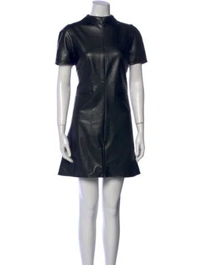 Pre-owned Courrèges Mock Neck Mini Dress W/ Tags In Multi