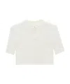 Courrèges Mock-neck Ribbed Top In White