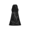 Courrèges Courreges 2 Pockets Vinyl A-line Dress Women In Black