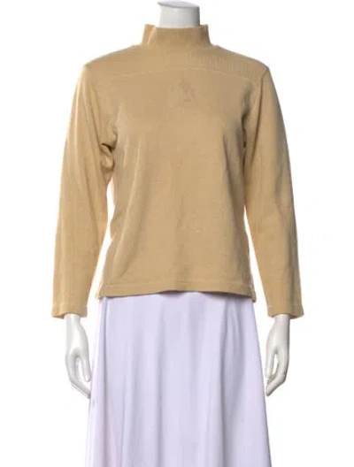 Pre-owned Courrèges Mock Neck Sweater In Neutrals
