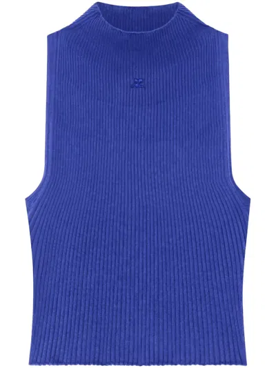 COURRÈGES MOCK-NECK TANK TOP