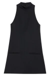 Courrèges Twisted Design Sleeveless Top In Soft Cotton In Black