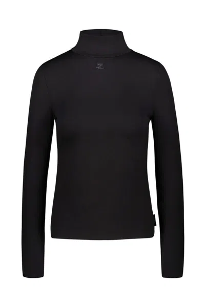 COURRÈGES COURRÈGES MOCKNECK TECHNO TOP