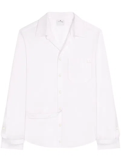 Courrèges Modular Cotton Shirt In White