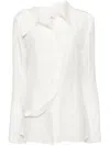 Courrèges Modular Silk Shirt In White