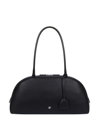 Courrèges Monday Shoulder Bag In Black