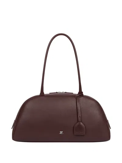 Courrèges Monday Shoulder Bag In Brown