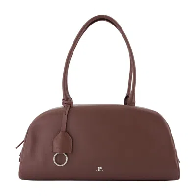 Courrèges Monday Shoulder Bag In Burgundy