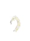 Courrèges Coral Mother Of Pearl Mono Ear Cuff In White