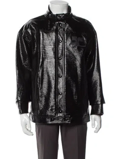 Pre-owned Courrèges Moto Jacket In Black