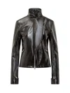 Courrèges Courreges 'motorcycle Vinyl' Jacket In Black