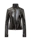 Courrèges Courreges 'motorcycle Vinyl' Jacket In Black