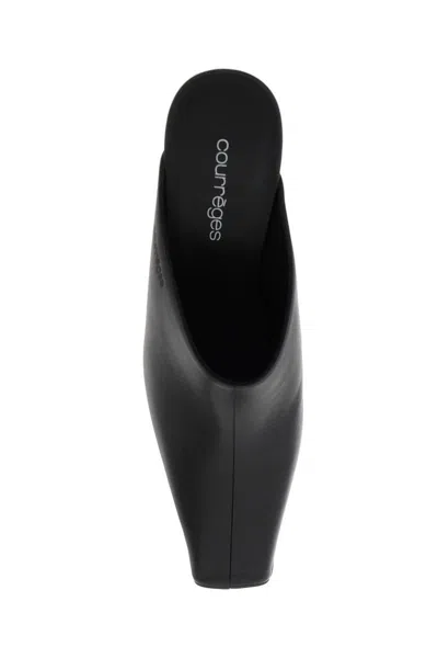 Courrèges Mule Sleek In Black