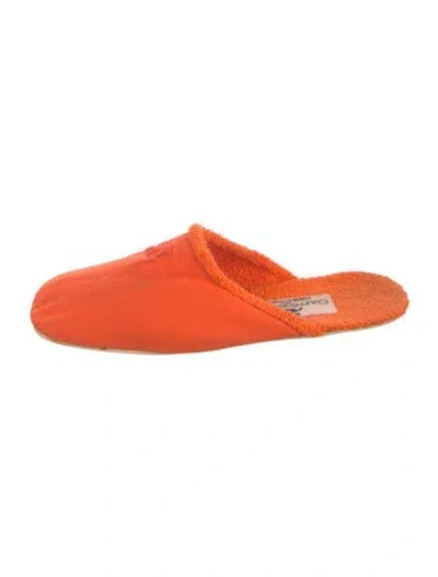 Pre-owned Courrèges Mules In Orange