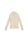 Courrèges Courreges Multi-button Light Wool Polo Natural