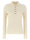 Courrèges Natural Multi-buttons Sweater In White