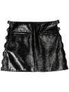 Courrèges Multi Sangle Trapeze Miniskirt In Black