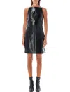Courrèges Black Multi Sangle Vinile A Line Dress