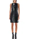 Courrèges Multi Sangle Vinile Dress In Black
