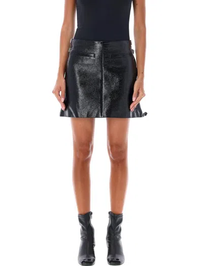 COURRÈGES COURRÈGES MULTI SANGLE VYNIL MINI SKIRT