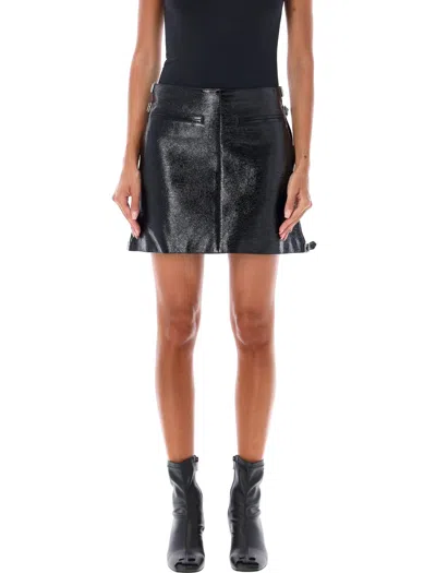 COURRÈGES COURREGÈS MULTI SANGLE VYNIL MINI SKIRT