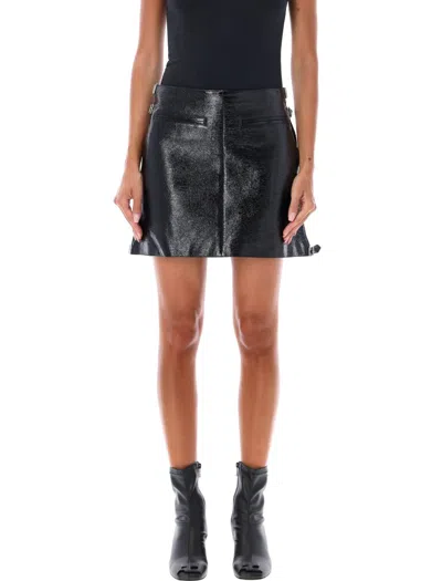 COURRÈGES COURRÈGES MULTI SANGLE VYNIL MINI SKIRT