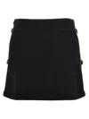 Courrèges Courreges 'multi Sangle Wool Mini' Skirt
