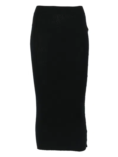 COURRÈGES COURRÈGES MULTI SNAP LIGHT RIB SKIRT