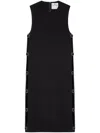 Courrèges Multi-strap Midi Dress In Black