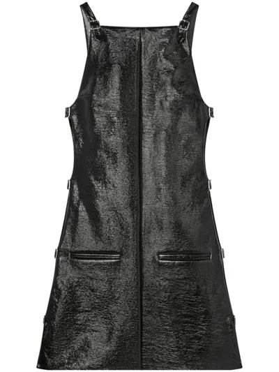 COURRÈGES MULTI-STRAP VINYL DRESS