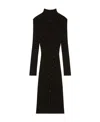 Courrèges Multi Styling Ribbed Knit Dress In Black