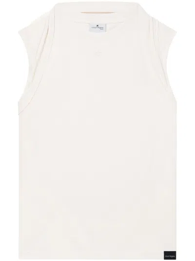 Courrèges Multi Styling Tank Top In White