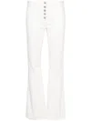 Courrèges Multiflex Bootcut Jeans In White