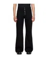 Courrèges Low-rise Wide-leg Jeans In Black