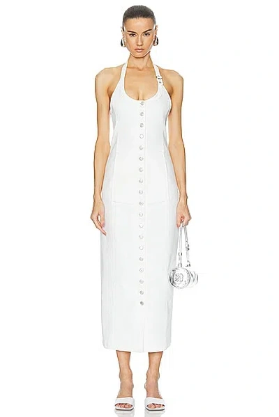 Courrèges Multiflex Long Dress In Heritage White