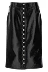 Courrèges Multiflex Patent-finish Midi Skirt