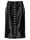 Courrèges Multiflex Patent-finish Midi Skirt