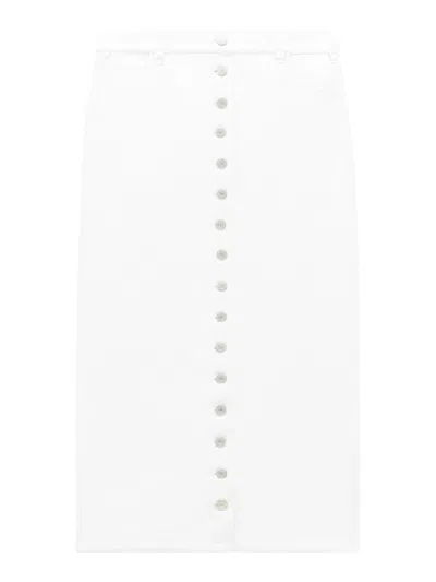 COURRÈGES FALDA SEMILARGA - NEGRO