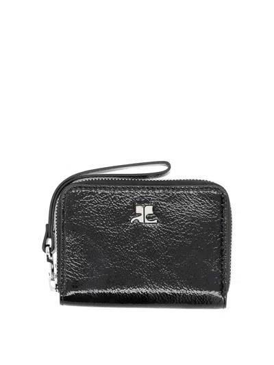 Courrèges Naplack Wallet In Black